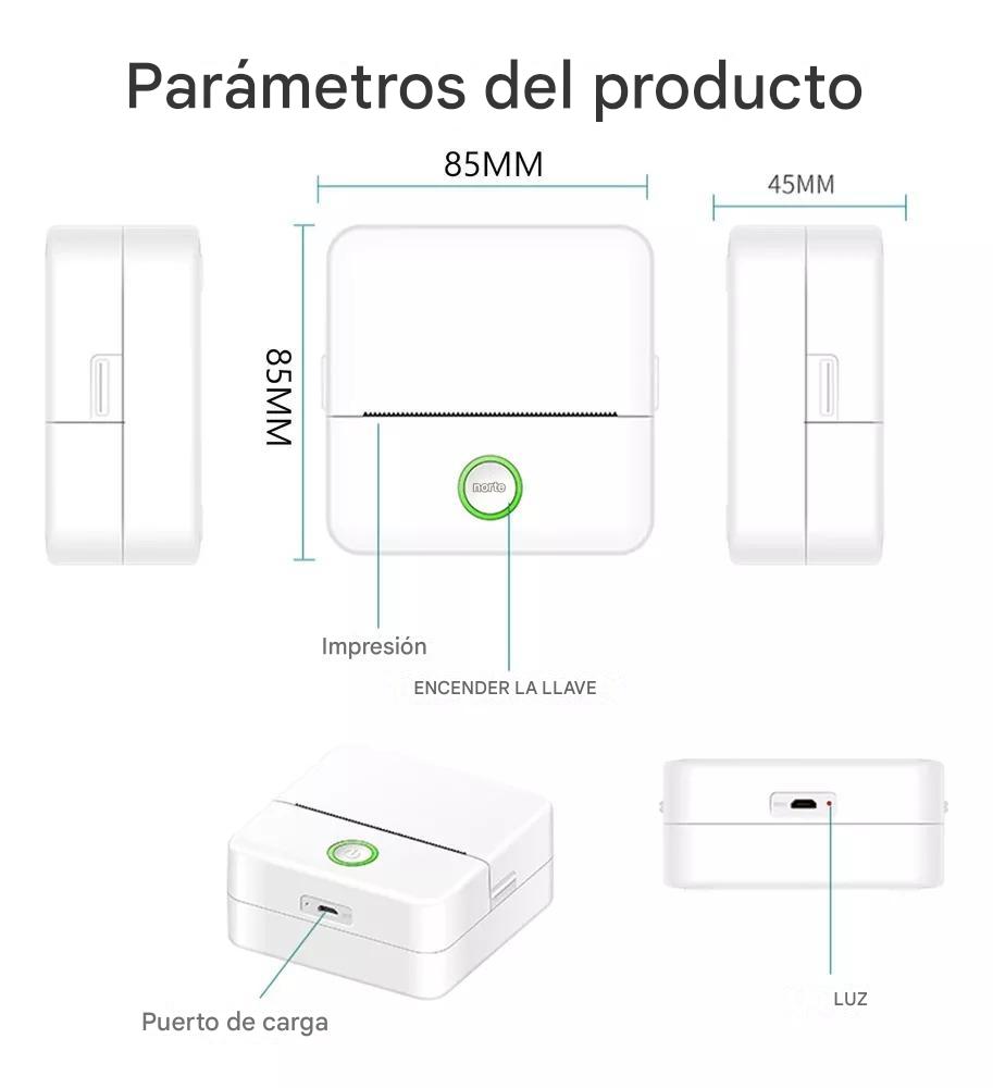 Memu® Mini Impresora Portatil Fotos Y Notas