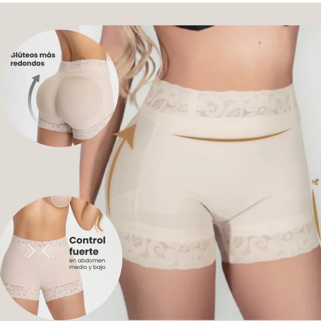 Panty de Compresión Curvella®: Levanta Cola Tipo Short Cachetero