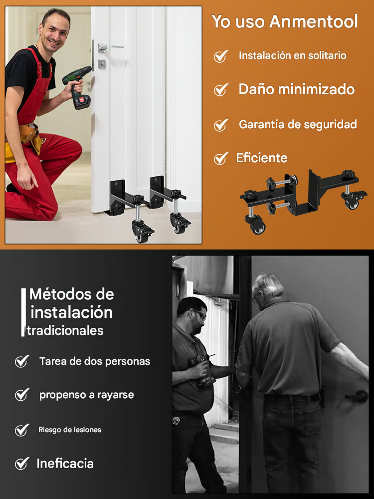 Kit de Instalación de Puertas en Acero Inoxodable