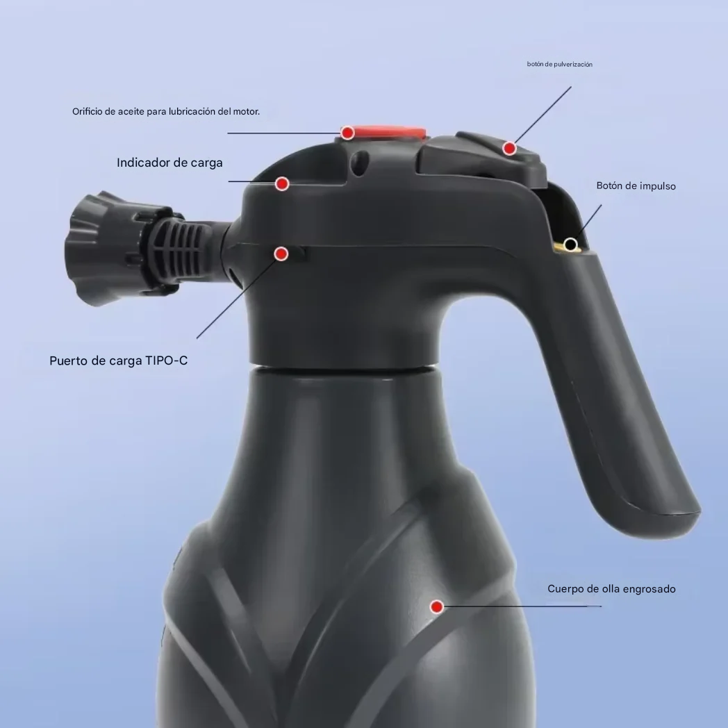 Pistola Pulverizadora de Espuma Eléctrica