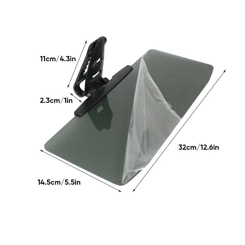 Parasol para coche con protección antideslumbrante polarizada