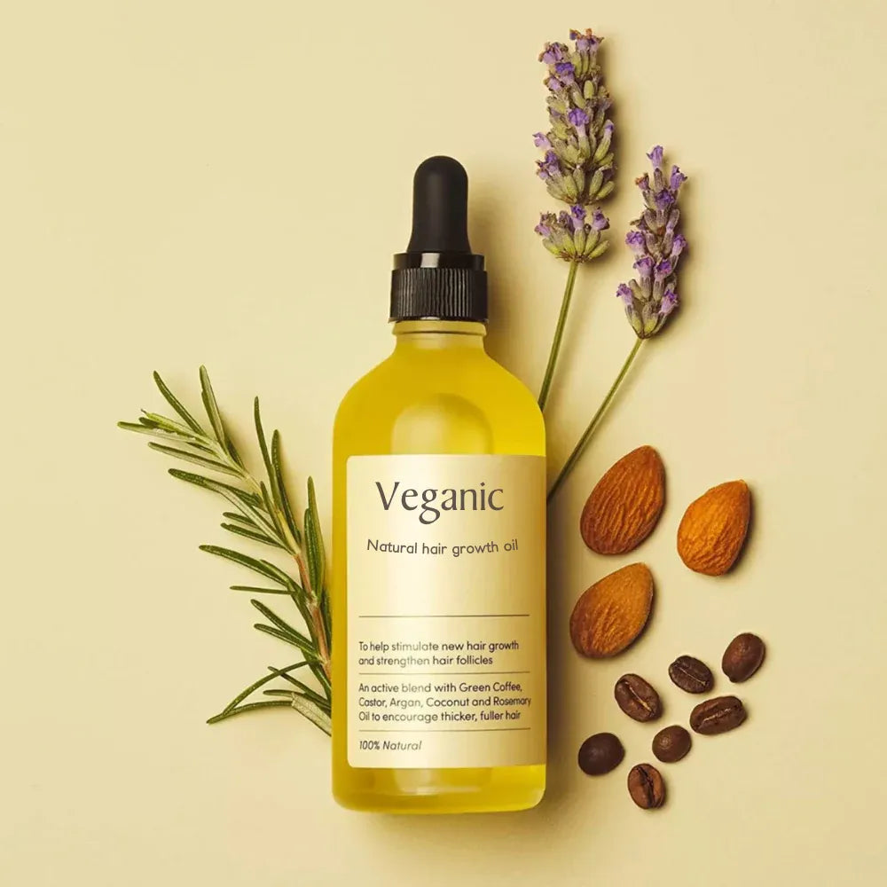Veganic® Aceite natural para el crecimiento del cabello