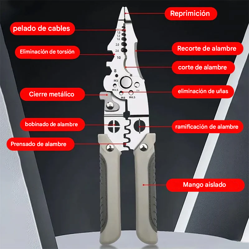 Pelacables Multifuncional: Herramienta profesional para electricistas