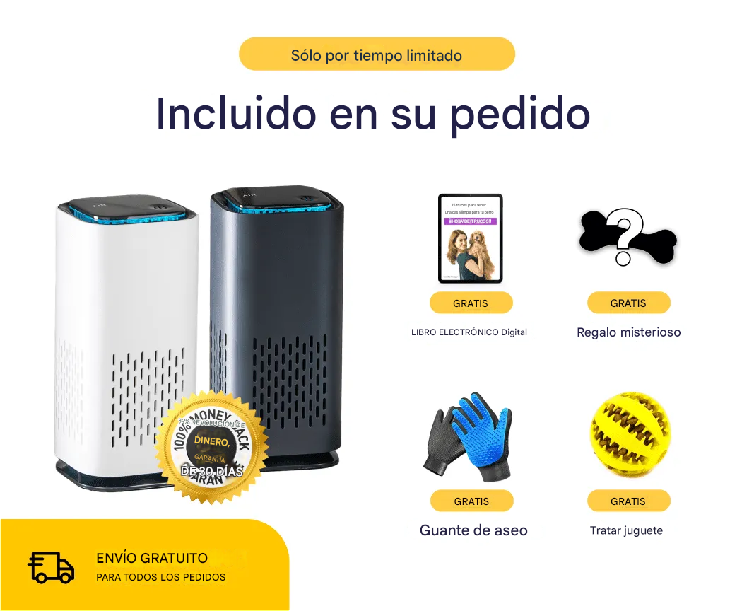 Purificador de Aire para Mascotas MAX™ : Elimina el olor a orina