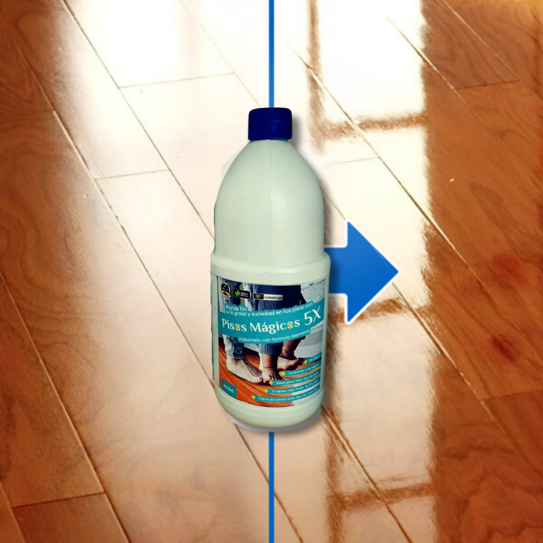 Pisos Magicos 5x - Formula Desengrasante y de Proteccion para todo tipo de pisos.