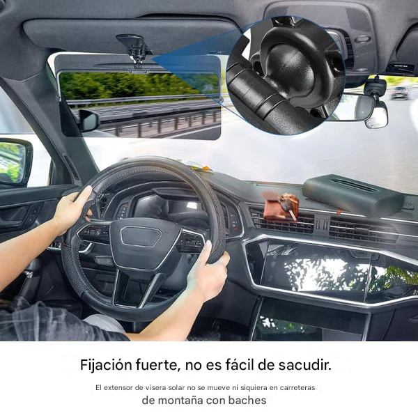 Parasol para coche con protección antideslumbrante polarizada