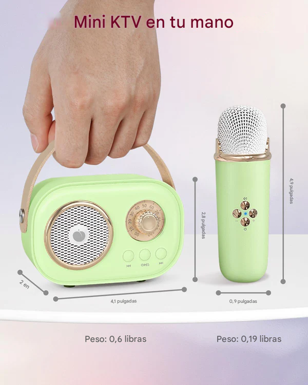 Juego de karaoke portátil para niños