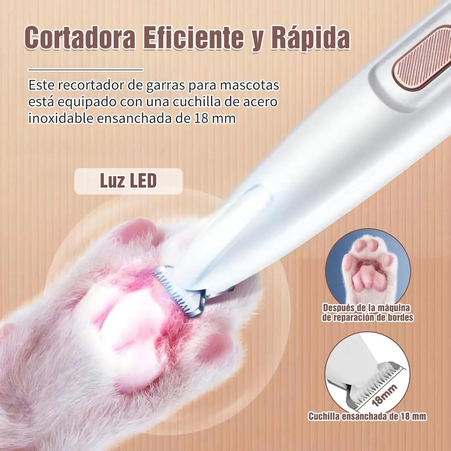 Rasuradora de microprecisión para mascotas