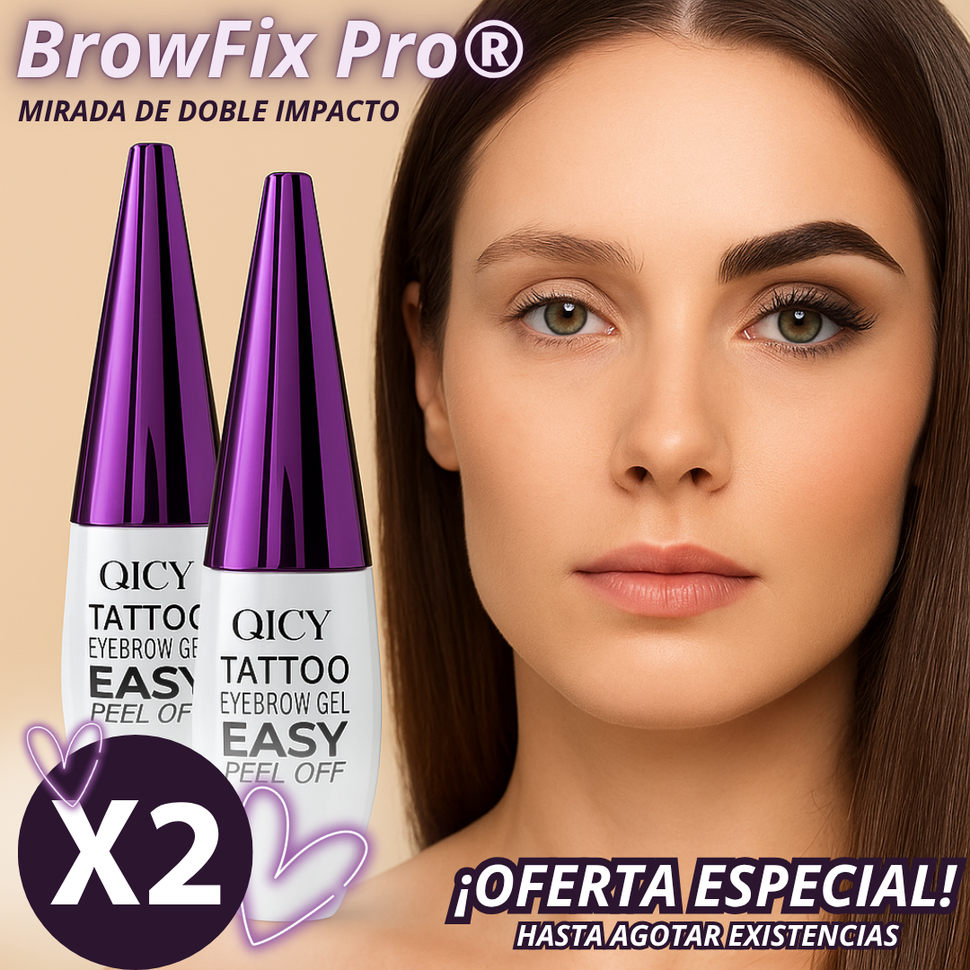 ¡SUPER OFERTA BrowFix Pro®!: Cejas definidas, Doble impacto. (x2 Frascos)