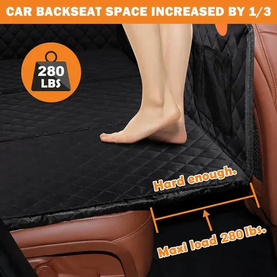 Protector de asiento de carro para perros con base dura