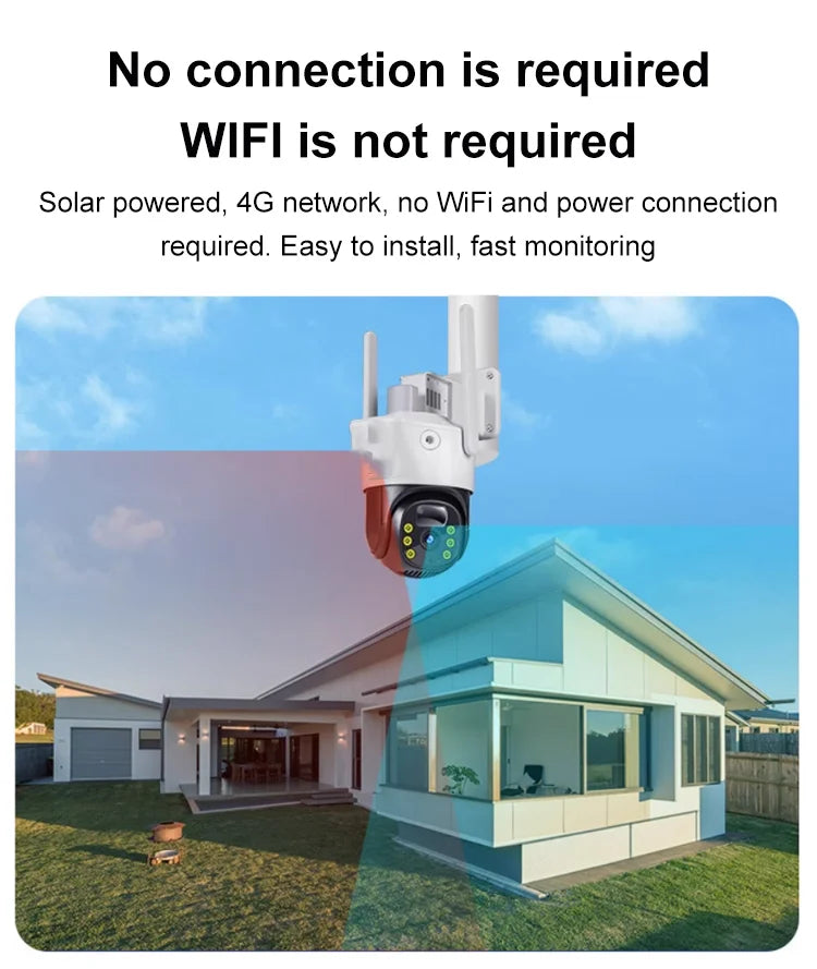 Cámara Exterior Solar Ip Wifi 1080 Profesional HD