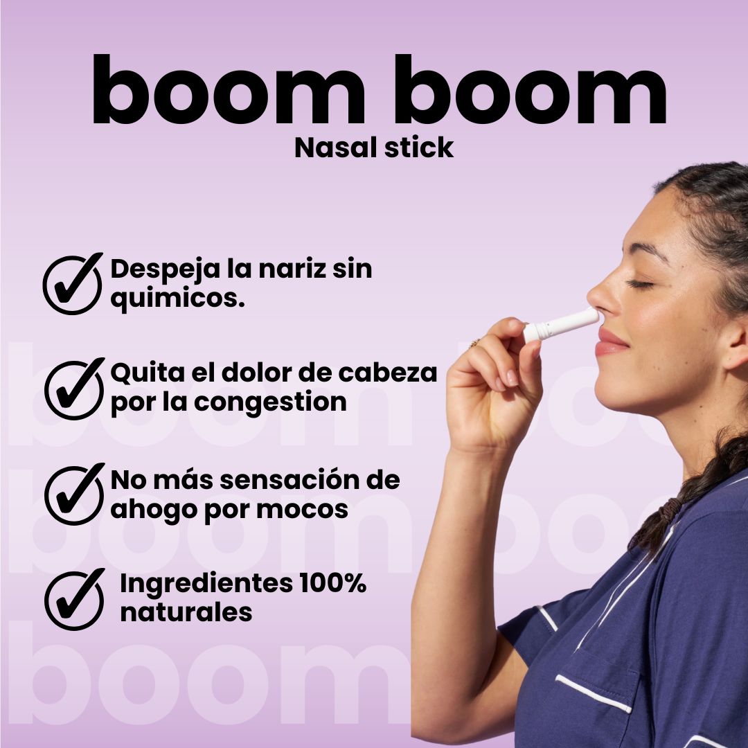 Respira sin esfuerzo y recupera tu vida con BOOMBOOM® (4 olores)