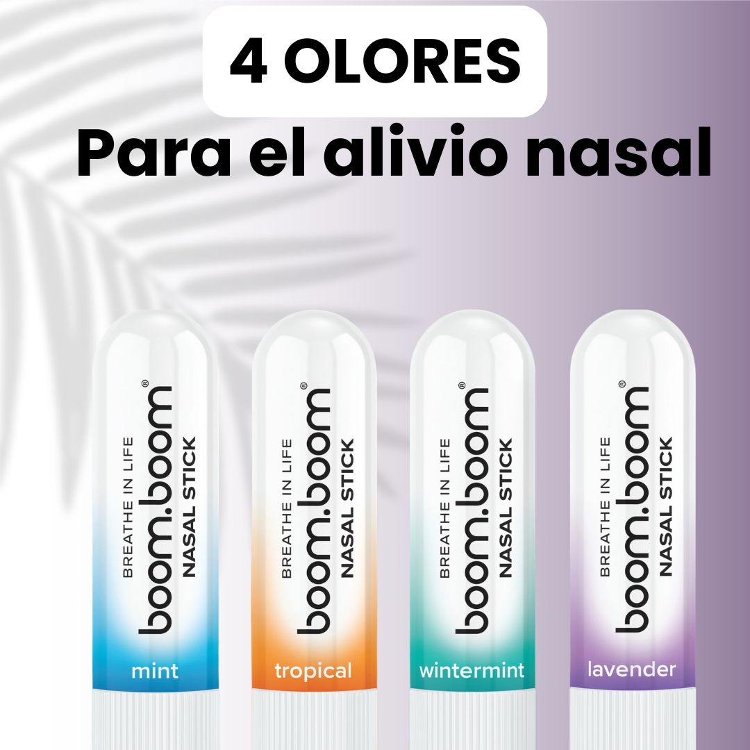 Respira sin esfuerzo y recupera tu vida con BOOMBOOM® (4 olores)