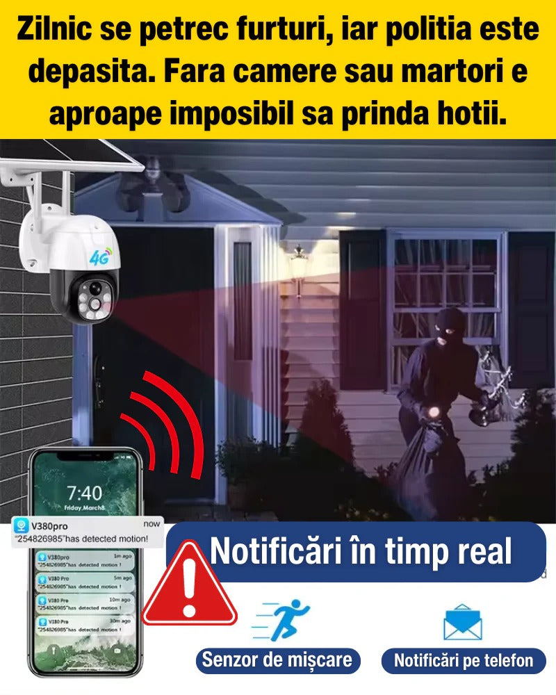 Cámara Exterior Solar Ip Wifi 1080 Profesional HD
