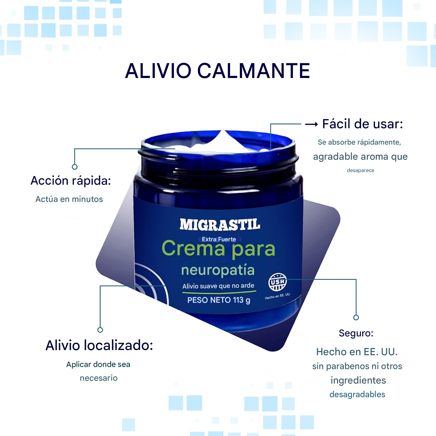 CREMA MIGRASTIL® - Alivia el Hormigueo y la Neuropatía al instante (Oferta 2X1)