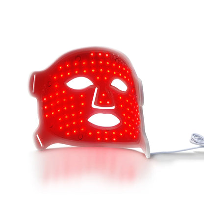 Máscara facial con terapia de luz LED