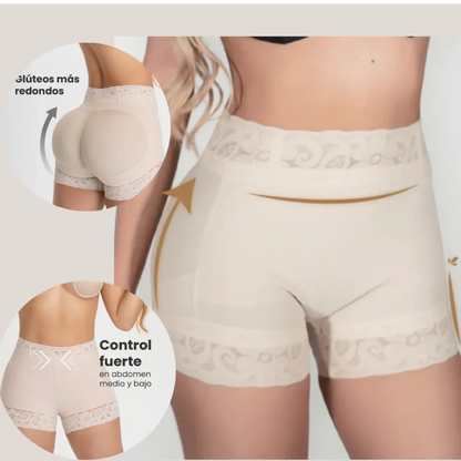 Panty de Compresión Curvella®: Levanta Cola Tipo Short Cachetero