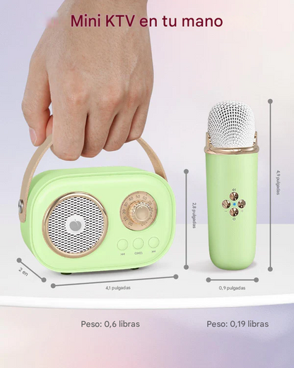 Juego de karaoke portátil para niños