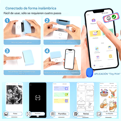 Memu® Mini Impresora Portatil Fotos Y Notas