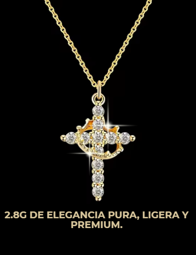COLLAR DE CRUZ EN PLATA 925 CON CIRCONIA