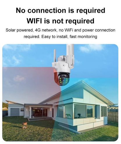 Cámara Exterior Solar Ip Wifi 1080 Profesional HD